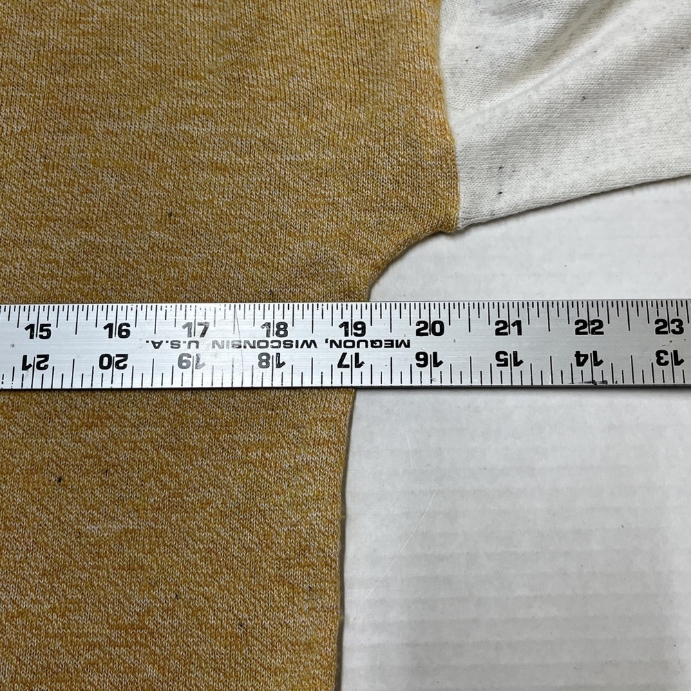 Smartwool Mustard and Cream Colorblock Long Sleeve Sweater - Picture 9 of 9